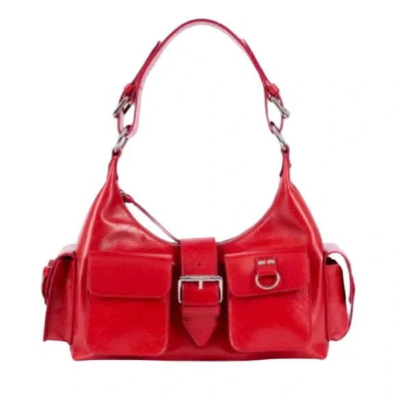 THE KOOPLES RED LEATHER AMELIA BAG NWT - Picture 2 of 13